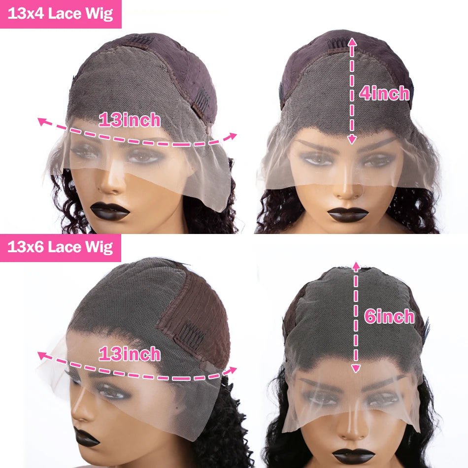 Mossily 220 Density Loose Wave 13x4 HD Lace Front Wig 40 Inch Brazilian Curly Deep Wave 13x6 Lace Frontal Human Hair Wigs Women - MAGUSTA BEAUTY