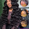 Mossily 220 Density Loose Wave 13x4 HD Lace Front Wig 40 Inch Brazilian Curly Deep Wave 13x6 Lace Frontal Human Hair Wigs Women - MAGUSTA BEAUTY