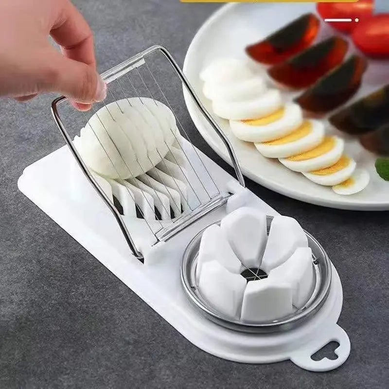 Multifunctional Egg Slicers Stainless Steel Slicer Fancy Splitter Egg Cutting Tool Home Two In One Egg Cutter Kitchen Gadgets - MAGUSTA BEAUTY