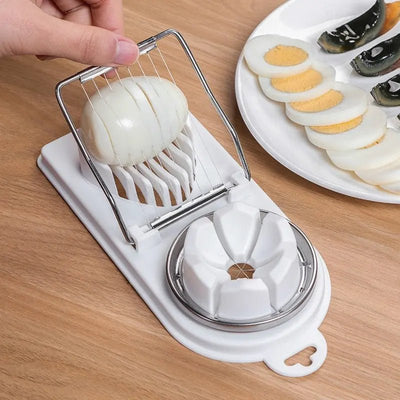 Multifunctional Egg Slicers Stainless Steel Slicer Fancy Splitter Egg Cutting Tool Home Two In One Egg Cutter Kitchen Gadgets - MAGUSTA BEAUTY