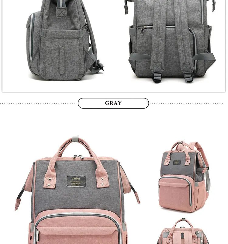 Nappy Backpack Bag Mummy Large Capacity Bag Mom Baby Multi-function Waterproof Outdoor Travel Diaper Bags For Baby Care - MAGUSTA BEAUTY