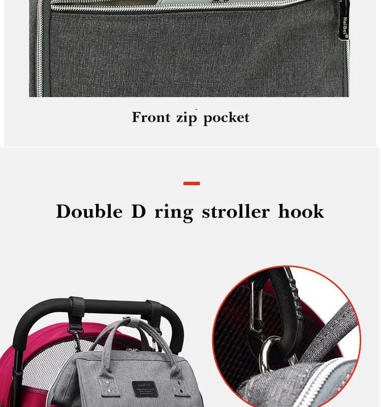 Nappy Backpack Bag Mummy Large Capacity Bag Mom Baby Multi-function Waterproof Outdoor Travel Diaper Bags For Baby Care - MAGUSTA BEAUTY