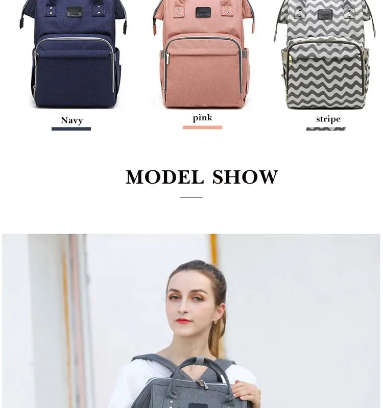 Nappy Backpack Bag Mummy Large Capacity Bag Mom Baby Multi-function Waterproof Outdoor Travel Diaper Bags For Baby Care - MAGUSTA BEAUTY
