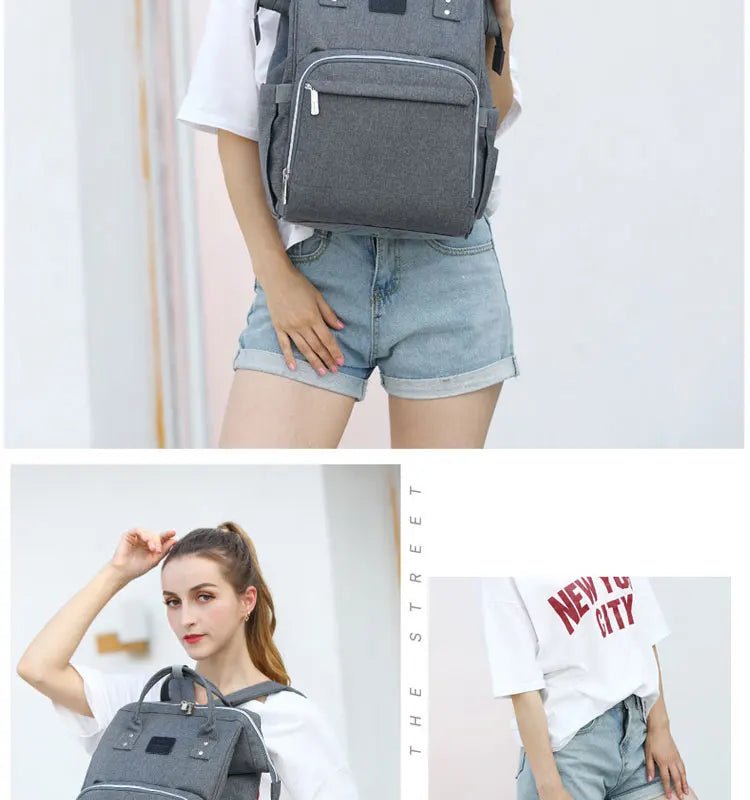 Nappy Backpack Bag Mummy Large Capacity Bag Mom Baby Multi-function Waterproof Outdoor Travel Diaper Bags For Baby Care - MAGUSTA BEAUTY