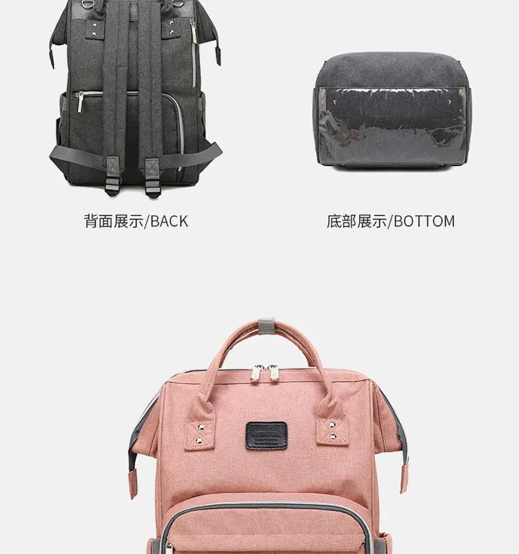 Nappy Backpack Bag Mummy Large Capacity Bag Mom Baby Multi-function Waterproof Outdoor Travel Diaper Bags For Baby Care - MAGUSTA BEAUTY
