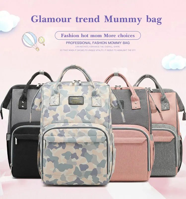 Nappy Backpack Bag Mummy Large Capacity Bag Mom Baby Multi-function Waterproof Outdoor Travel Diaper Bags For Baby Care - MAGUSTA BEAUTY