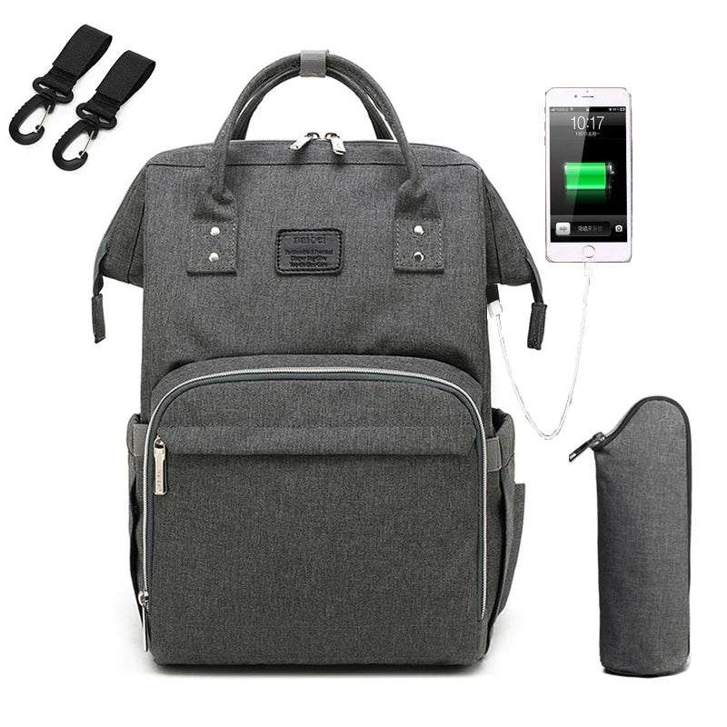 Nappy Backpack Bag Mummy Large Capacity Bag Mom Baby Multi-function Waterproof Outdoor Travel Diaper Bags For Baby Care - MAGUSTA BEAUTY