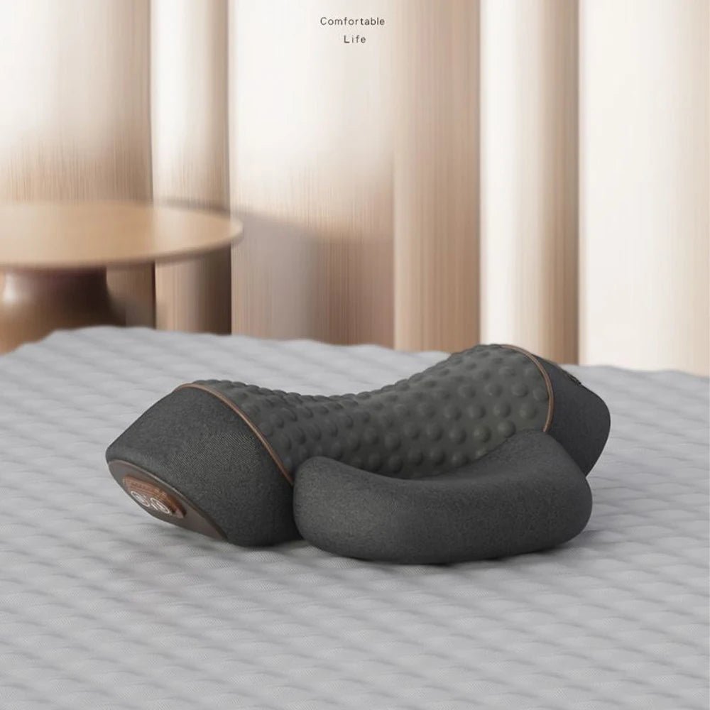 Neck Massager Pillow Cervical Orthopedic Pillow Lifting Traction Relax Hot Compress Vibration Massage Neck Pain Relief - MAGUSTA BEAUTY