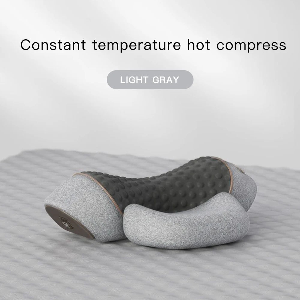 Neck Massager Pillow Cervical Orthopedic Pillow Lifting Traction Relax Hot Compress Vibration Massage Neck Pain Relief - MAGUSTA BEAUTY