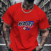 【New Arrival】Men Haiti 2026 Soccer Fan T-Shirt Red Short Sleeve Crewneck Tee Haitian Football Flag Inspired Tops - MAGUSTA BEAUTY