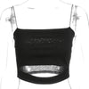 New Fashion Hot Sexy Women Summer Sexy Casual Sleeveless Cut - Out Short Tee Shirt Crop Top Vest Strap Tank Top Blouse - MAGUSTA BEAUTY