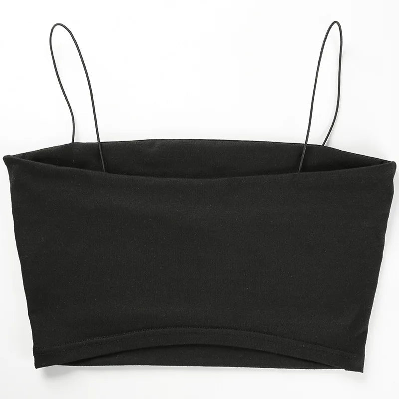New Fashion Hot Sexy Women Summer Sexy Casual Sleeveless Cut - Out Short Tee Shirt Crop Top Vest Strap Tank Top Blouse - MAGUSTA BEAUTY