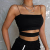 New Fashion Hot Sexy Women Summer Sexy Casual Sleeveless Cut - Out Short Tee Shirt Crop Top Vest Strap Tank Top Blouse - MAGUSTA BEAUTY