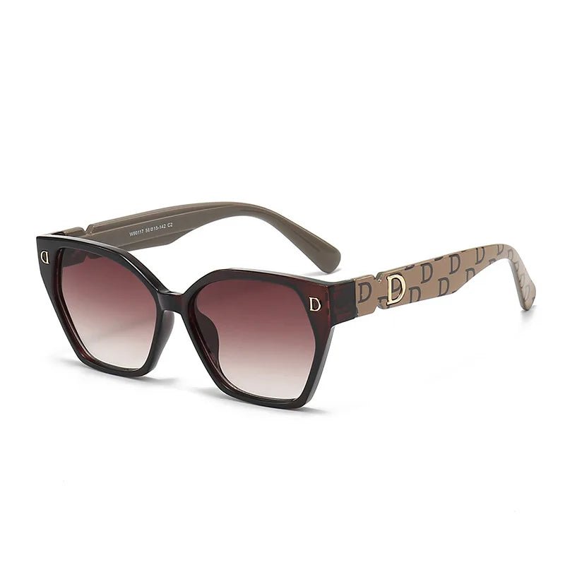 New Luxury D Brand Glamour Sunglasses For Women And Men Stylish Cat Eye Designer Eyewear Classic Fashion Unisex Glasses UV400 - MAGUSTA BEAUTY