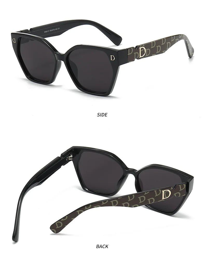 New Luxury D Brand Glamour Sunglasses For Women And Men Stylish Cat Eye Designer Eyewear Classic Fashion Unisex Glasses UV400 - MAGUSTA BEAUTY