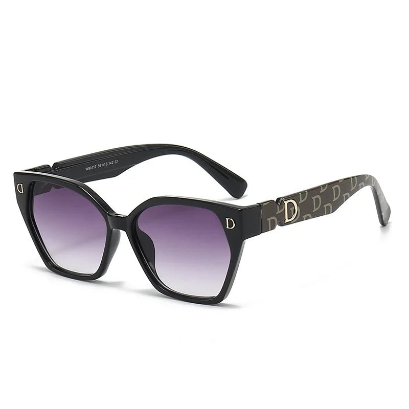 New Luxury D Brand Glamour Sunglasses For Women And Men Stylish Cat Eye Designer Eyewear Classic Fashion Unisex Glasses UV400 - MAGUSTA BEAUTY