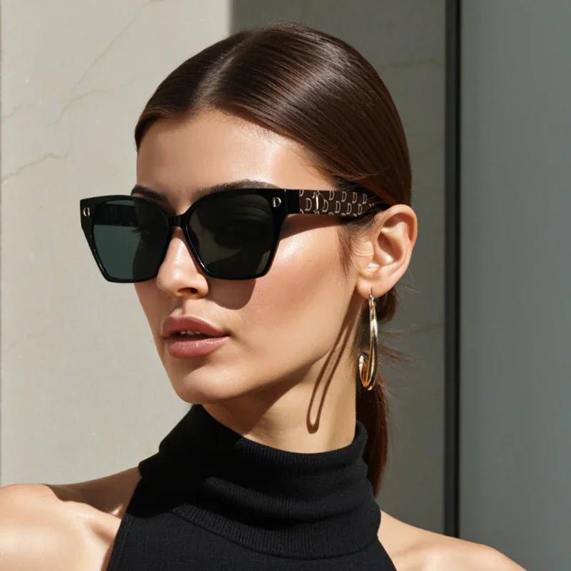 New Luxury D Brand Glamour Sunglasses For Women And Men Stylish Cat Eye Designer Eyewear Classic Fashion Unisex Glasses UV400 - MAGUSTA BEAUTY