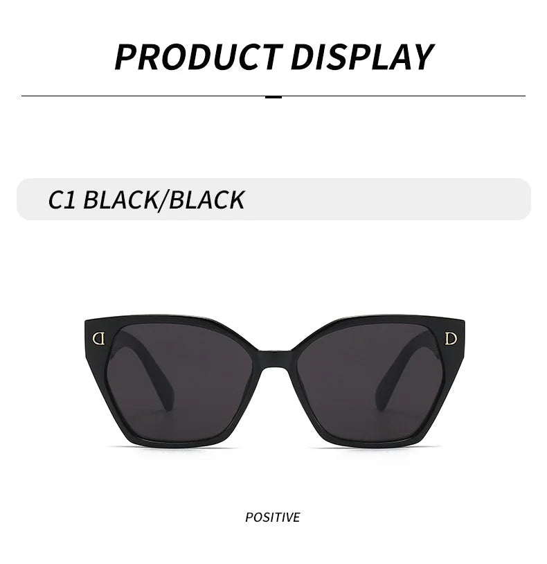 New Luxury D Brand Glamour Sunglasses For Women And Men Stylish Cat Eye Designer Eyewear Classic Fashion Unisex Glasses UV400 - MAGUSTA BEAUTY