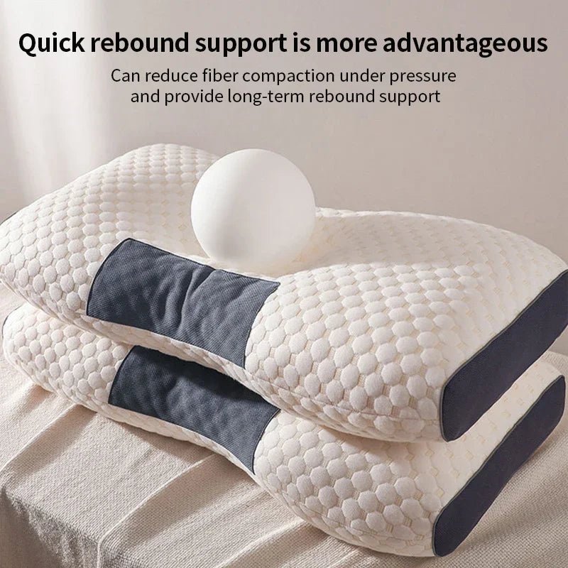 New Neck Pillow Help Sleep And Protect The Neck Cervical Orthopedic Soybean Fiber Massage Household SPA Pillow For Sleeping - MAGUSTA BEAUTY