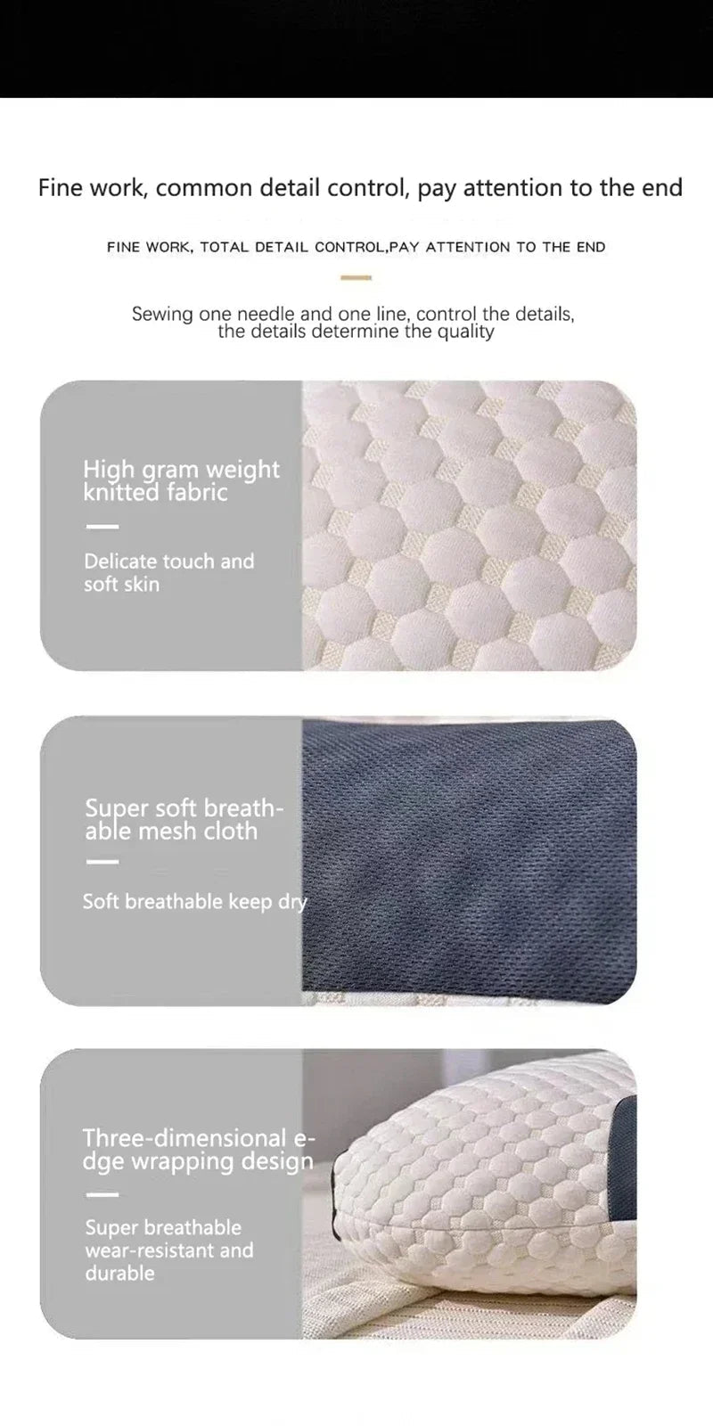 New Neck Pillow Help Sleep And Protect The Neck Cervical Orthopedic Soybean Fiber Massage Household SPA Pillow For Sleeping - MAGUSTA BEAUTY