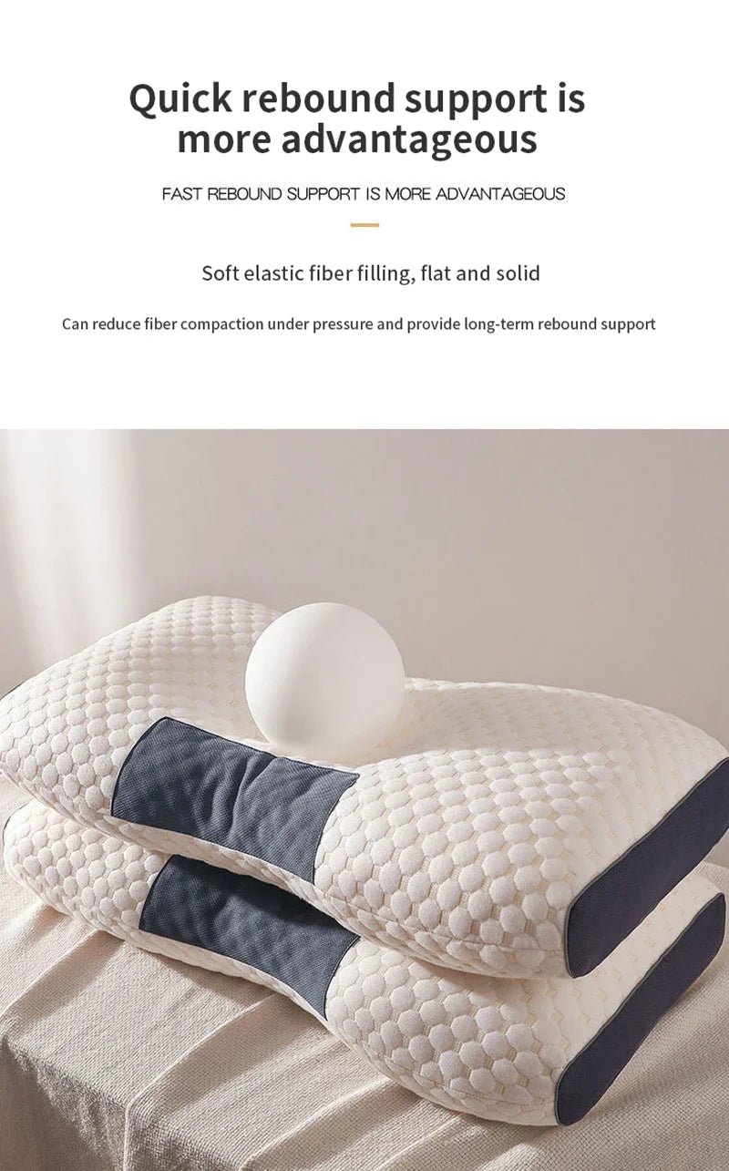 New Neck Pillow Help Sleep And Protect The Neck Cervical Orthopedic Soybean Fiber Massage Household SPA Pillow For Sleeping - MAGUSTA BEAUTY