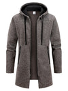 New Streetwear Men's Long Sleeve Sweatshirts for Men Zipper Hooded Oversize Winter Warm Jacket Coat Outdoor Tracksuit Men - MAGUSTA BEAUTY