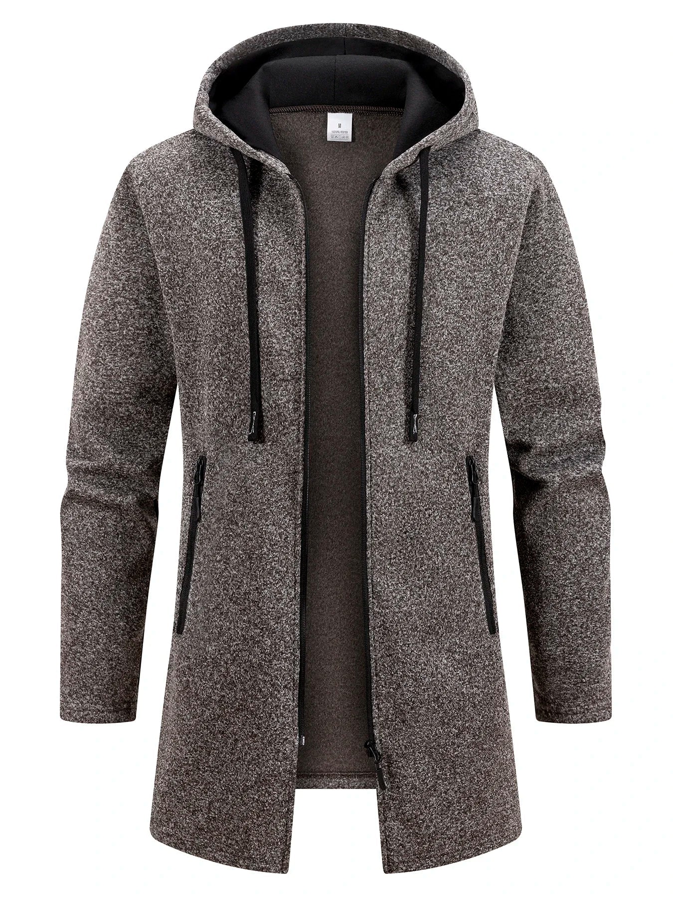 New Streetwear Men's Long Sleeve Sweatshirts for Men Zipper Hooded Oversize Winter Warm Jacket Coat Outdoor Tracksuit Men - MAGUSTA BEAUTY