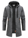 New Streetwear Men's Long Sleeve Sweatshirts for Men Zipper Hooded Oversize Winter Warm Jacket Coat Outdoor Tracksuit Men - MAGUSTA BEAUTY