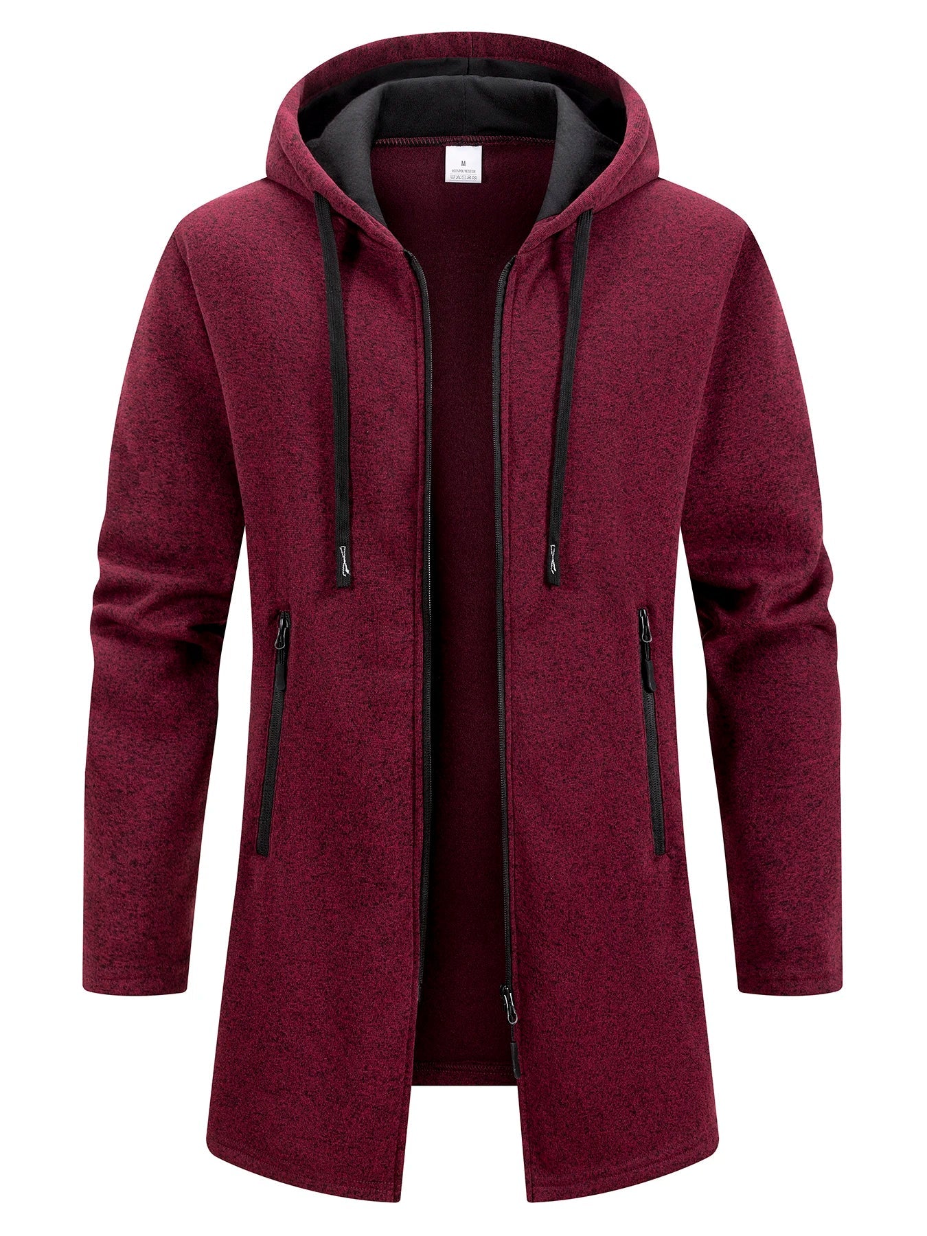 New Streetwear Men's Long Sleeve Sweatshirts for Men Zipper Hooded Oversize Winter Warm Jacket Coat Outdoor Tracksuit Men - MAGUSTA BEAUTY