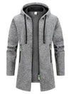 New Streetwear Men's Long Sleeve Sweatshirts for Men Zipper Hooded Oversize Winter Warm Jacket Coat Outdoor Tracksuit Men - MAGUSTA BEAUTY