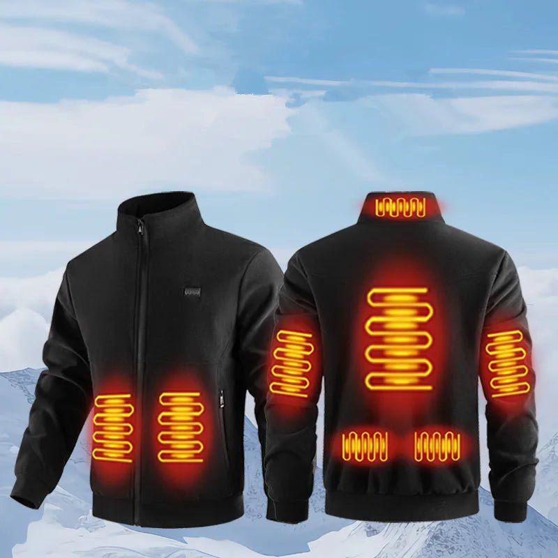 New Winter Fashion Versatile Polar Fleece Thick Heating Warm Jacket For Both Men Women 8-Zone Intelligent Heating Electric Coat - MAGUSTA BEAUTY