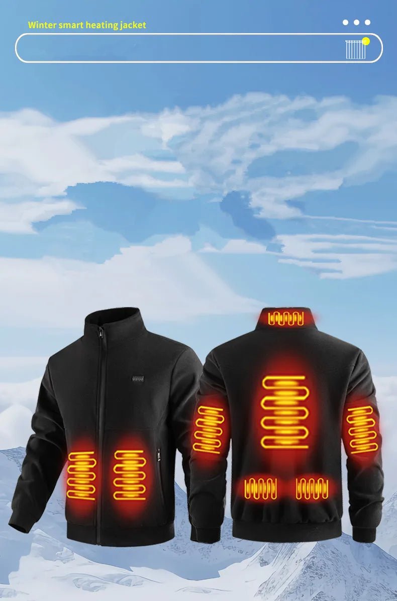 New Winter Fashion Versatile Polar Fleece Thick Heating Warm Jacket For Both Men Women 8-Zone Intelligent Heating Electric Coat - MAGUSTA BEAUTY