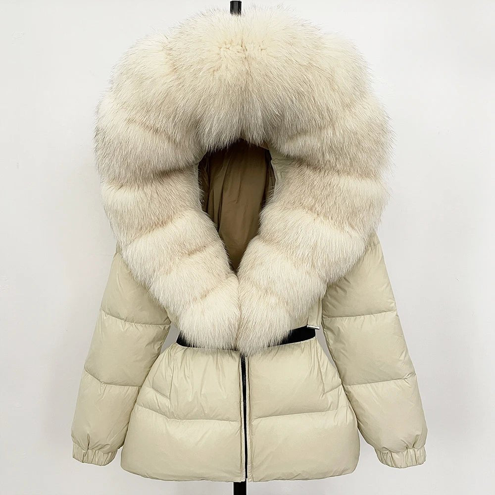 OFTBUY 2025 Winter Clothing Puffer Jacket Women Real Fox Fur Hooded Thick Warm 90% White Duck Down Coat Female Parkas Waterproof - MAGUSTA BEAUTY