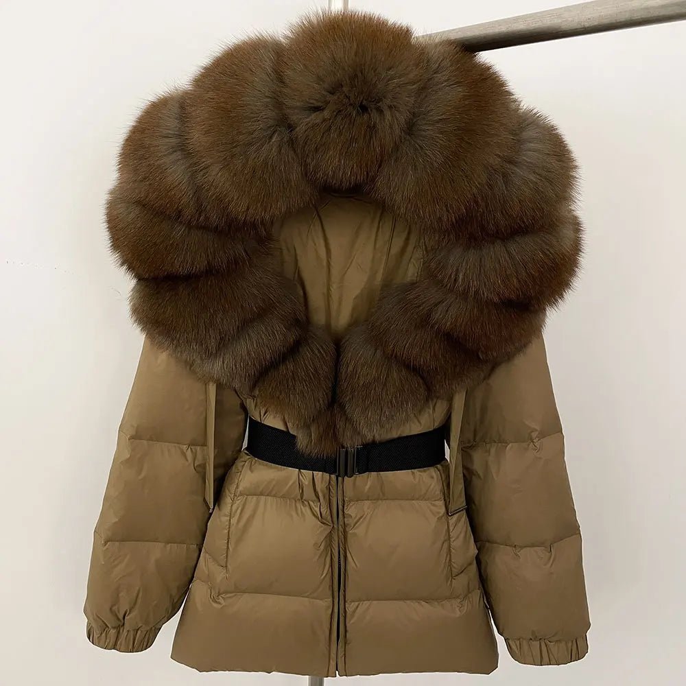 OFTBUY 2025 Winter Clothing Puffer Jacket Women Real Fox Fur Hooded Thick Warm 90% White Duck Down Coat Female Parkas Waterproof - MAGUSTA BEAUTY