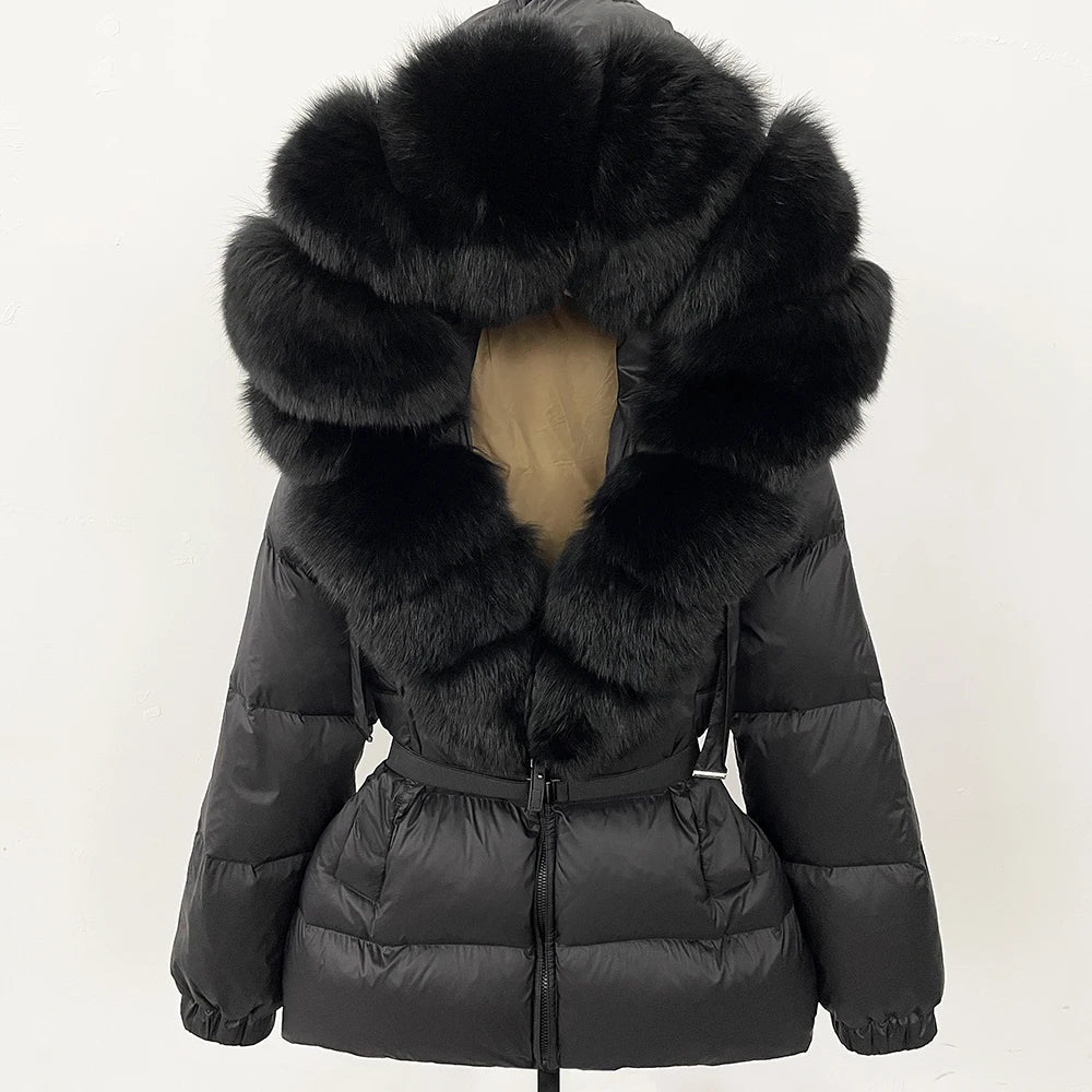 OFTBUY 2025 Winter Clothing Puffer Jacket Women Real Fox Fur Hooded Thick Warm 90% White Duck Down Coat Female Parkas Waterproof - MAGUSTA BEAUTY