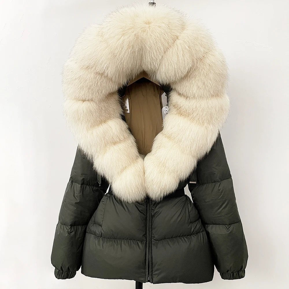 OFTBUY 2025 Winter Clothing Puffer Jacket Women Real Fox Fur Hooded Thick Warm 90% White Duck Down Coat Female Parkas Waterproof - MAGUSTA BEAUTY