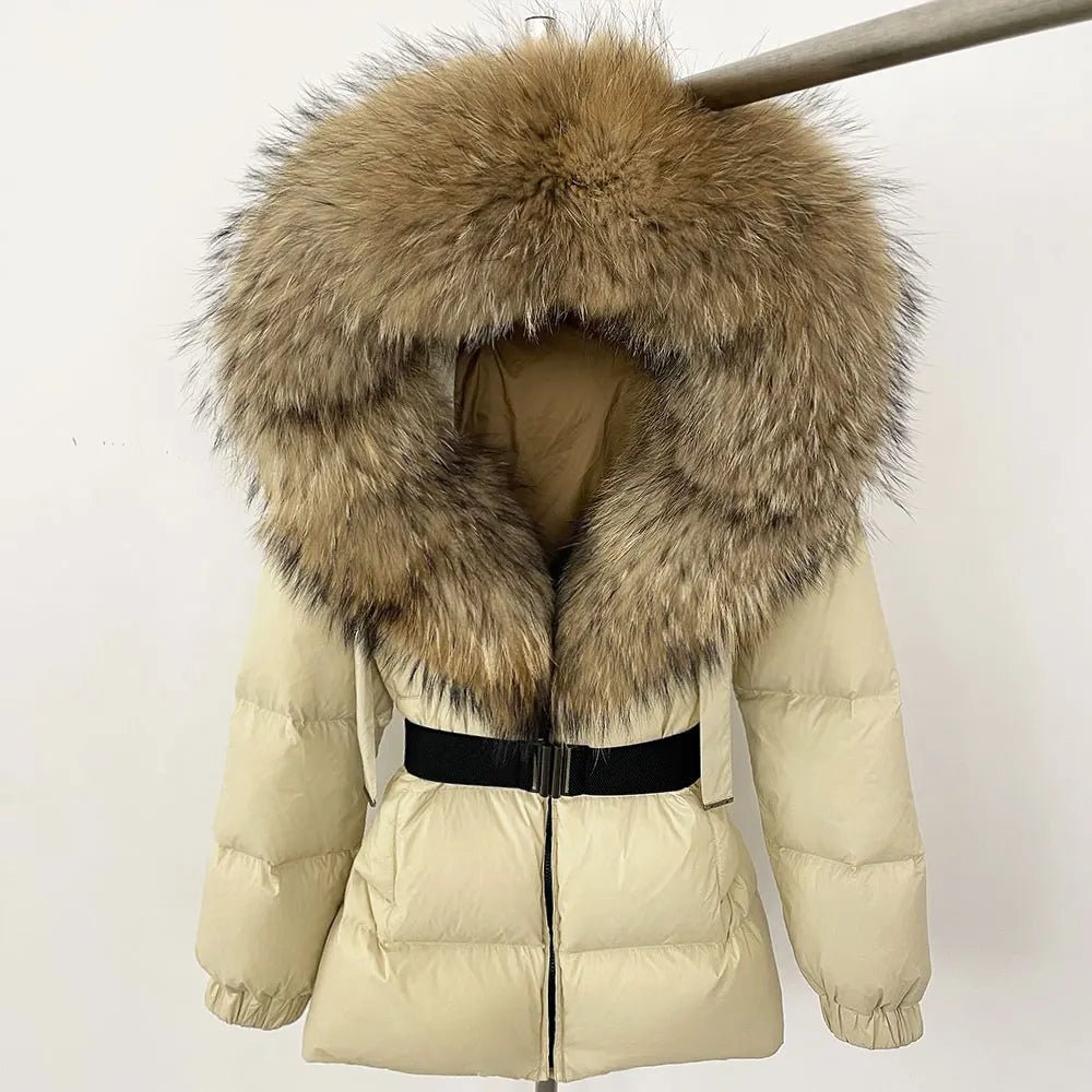 OFTBUY 2025 Winter Clothing Puffer Jacket Women Real Fox Fur Hooded Thick Warm 90% White Duck Down Coat Female Parkas Waterproof - MAGUSTA BEAUTY