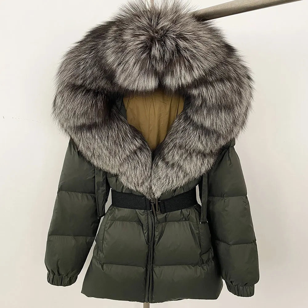 OFTBUY 2025 Winter Clothing Puffer Jacket Women Real Fox Fur Hooded Thick Warm 90% White Duck Down Coat Female Parkas Waterproof - MAGUSTA BEAUTY