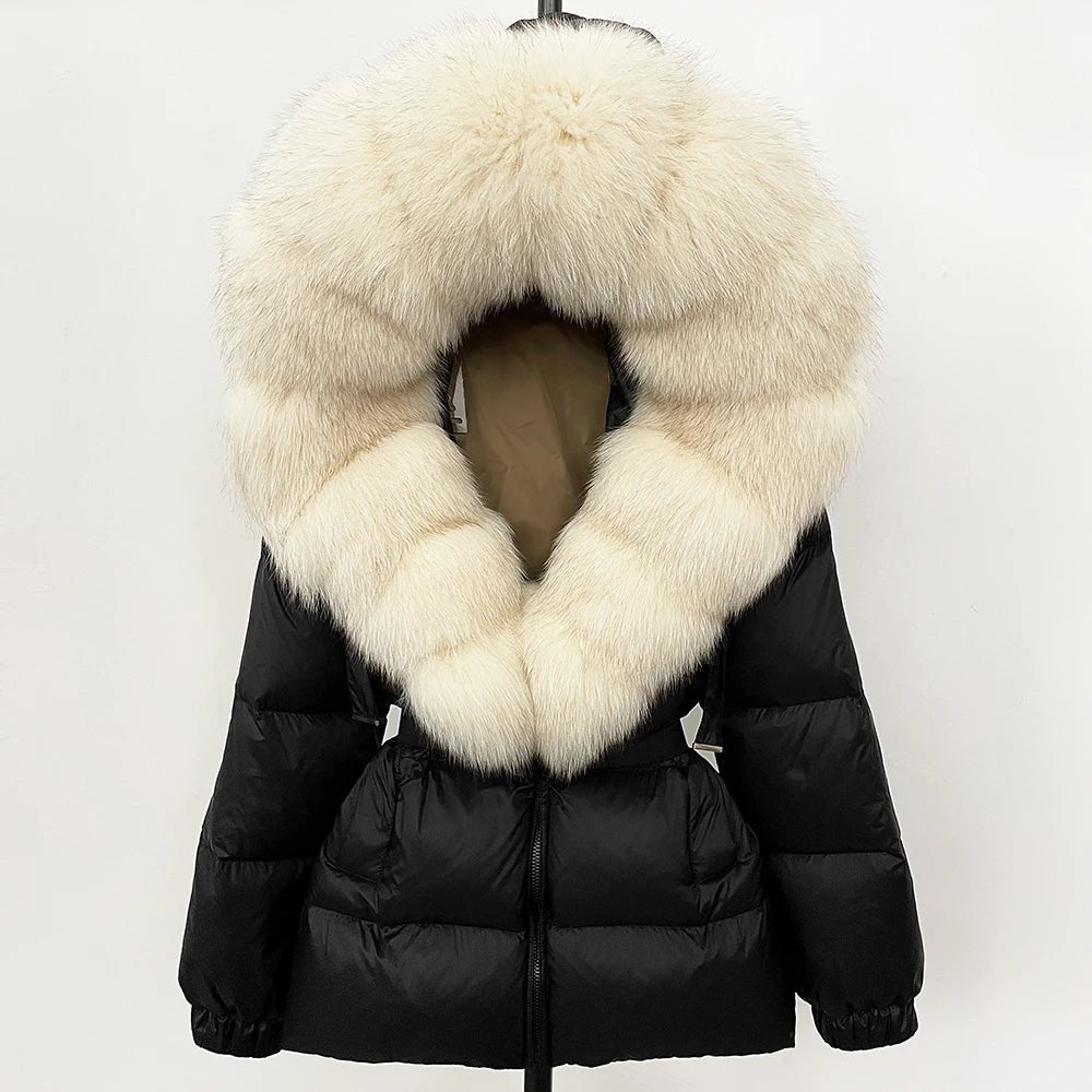 OFTBUY 2025 Winter Clothing Puffer Jacket Women Real Fox Fur Hooded Thick Warm 90% White Duck Down Coat Female Parkas Waterproof - MAGUSTA BEAUTY