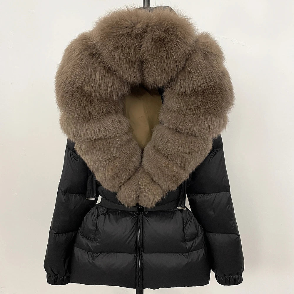 OFTBUY 2025 Winter Clothing Puffer Jacket Women Real Fox Fur Hooded Thick Warm 90% White Duck Down Coat Female Parkas Waterproof - MAGUSTA BEAUTY