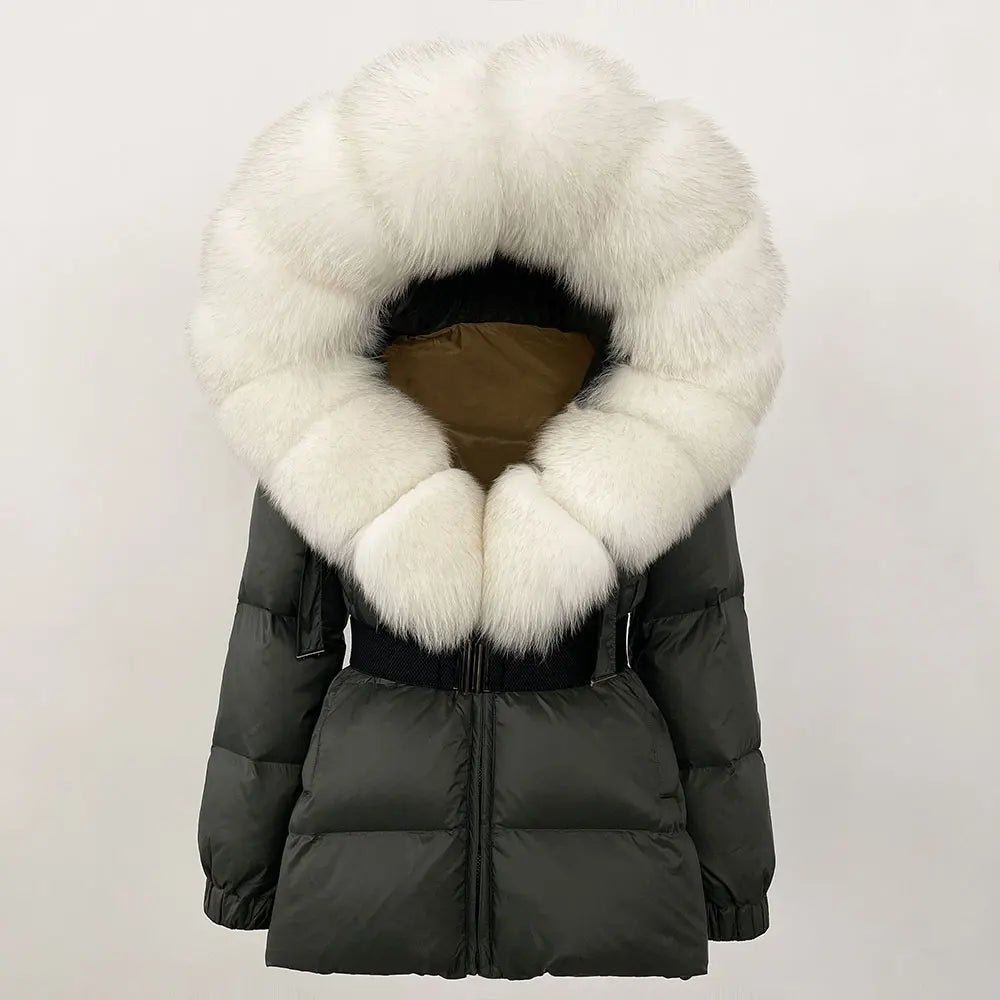 OFTBUY 2025 Winter Clothing Puffer Jacket Women Real Fox Fur Hooded Thick Warm 90% White Duck Down Coat Female Parkas Waterproof - MAGUSTA BEAUTY