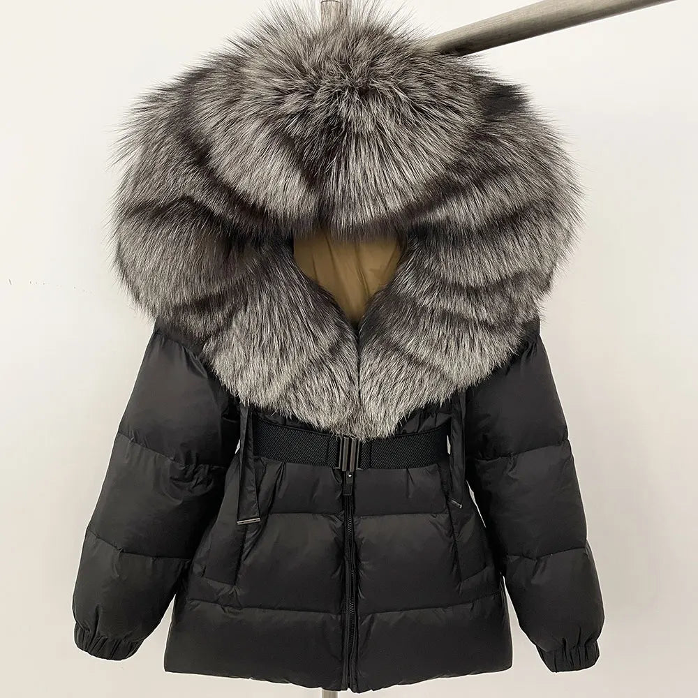 OFTBUY 2025 Winter Clothing Puffer Jacket Women Real Fox Fur Hooded Thick Warm 90% White Duck Down Coat Female Parkas Waterproof - MAGUSTA BEAUTY