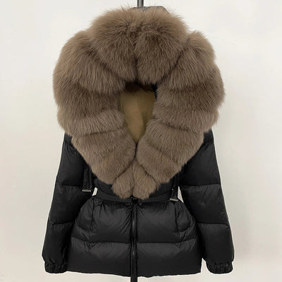 OFTBUY 2025 Winter Clothing Puffer Jacket Women Real Fox Fur Hooded Thick Warm 90% White Duck Down Coat Female Parkas Waterproof - MAGUSTA BEAUTY