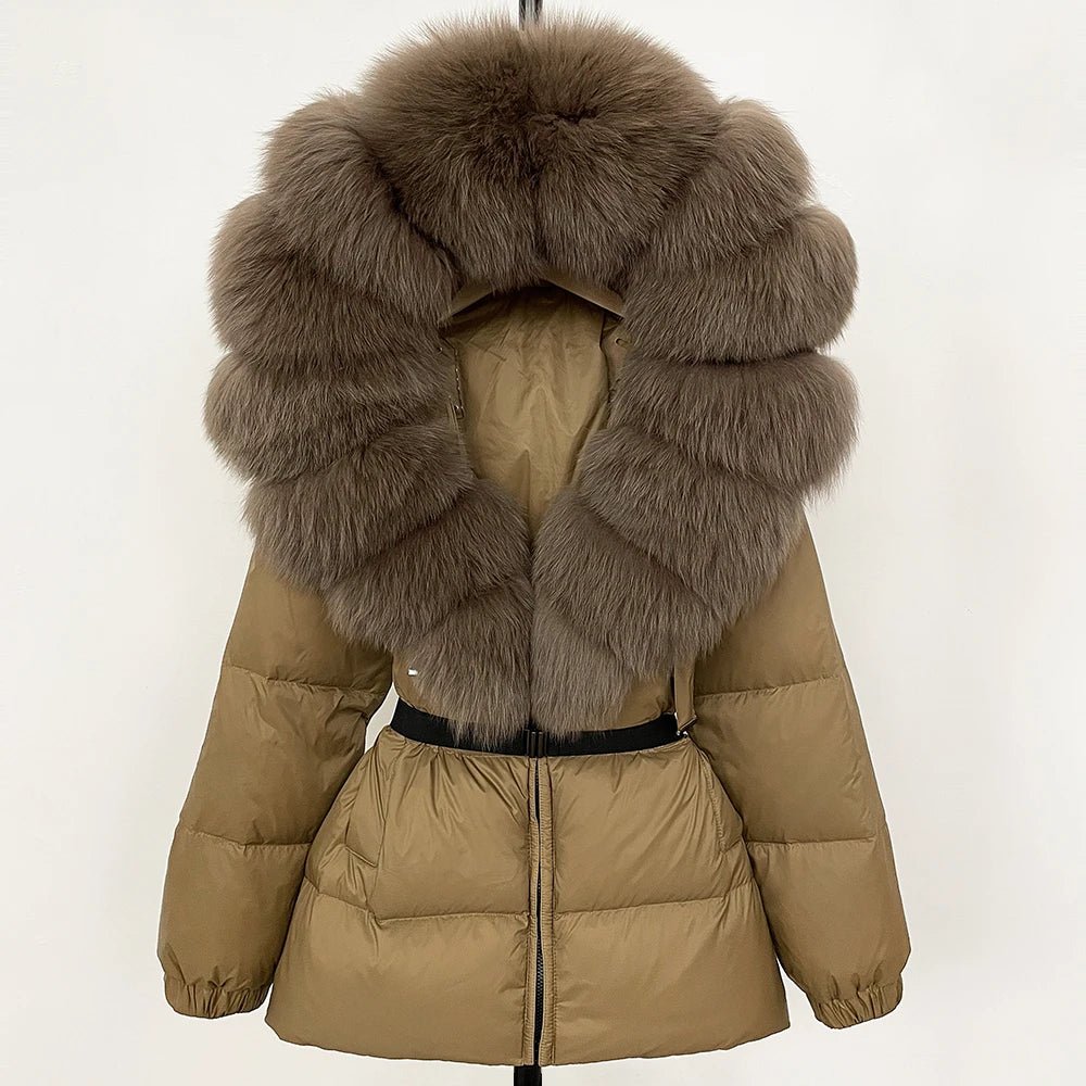 OFTBUY 2025 Winter Clothing Puffer Jacket Women Real Fox Fur Hooded Thick Warm 90% White Duck Down Coat Female Parkas Waterproof - MAGUSTA BEAUTY