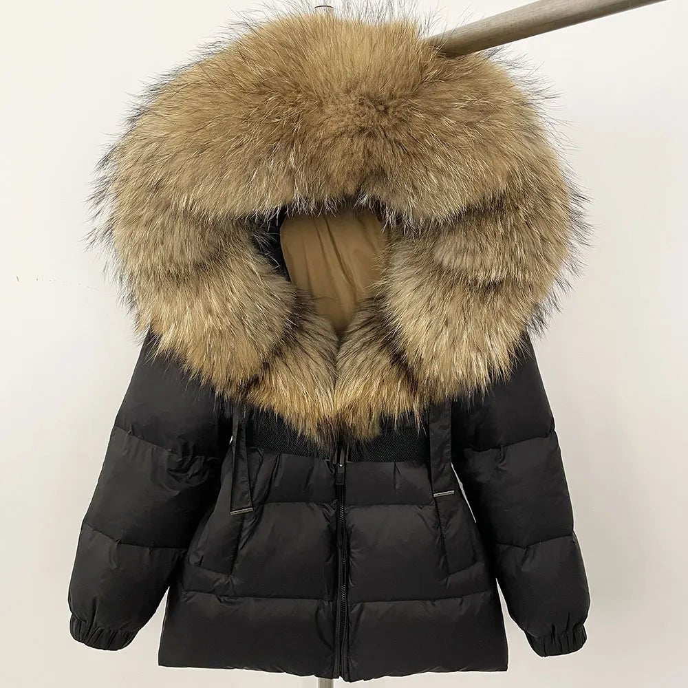 OFTBUY 2025 Winter Clothing Puffer Jacket Women Real Fox Fur Hooded Thick Warm 90% White Duck Down Coat Female Parkas Waterproof - MAGUSTA BEAUTY