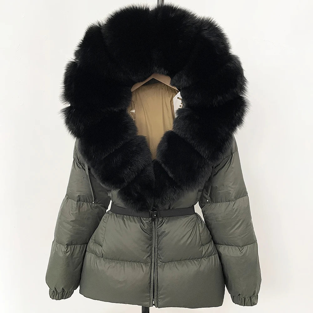 OFTBUY 2025 Winter Clothing Puffer Jacket Women Real Fox Fur Hooded Thick Warm 90% White Duck Down Coat Female Parkas Waterproof - MAGUSTA BEAUTY
