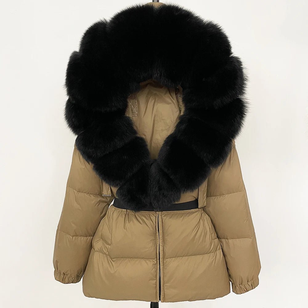 OFTBUY 2025 Winter Clothing Puffer Jacket Women Real Fox Fur Hooded Thick Warm 90% White Duck Down Coat Female Parkas Waterproof - MAGUSTA BEAUTY