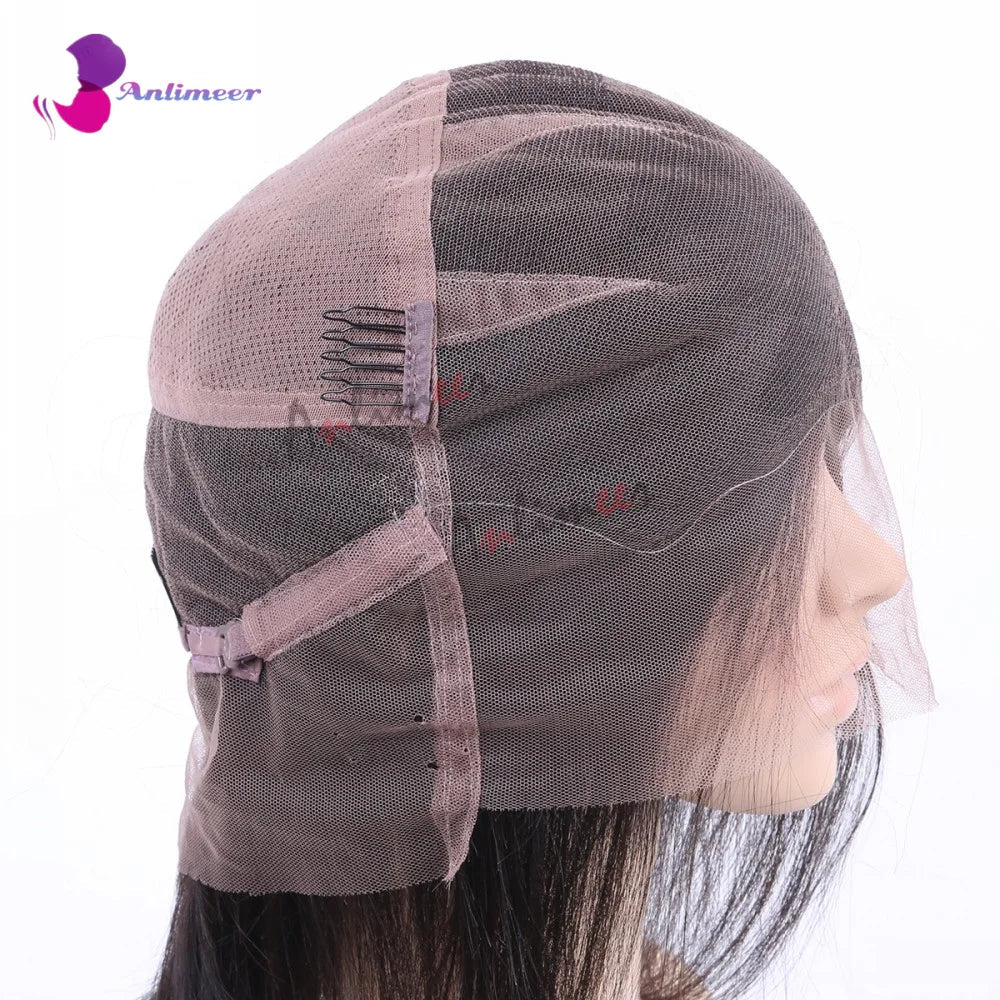 Ombre Pink Rosemary Colored Human Hair Body Wavy Glueless 13x4 Lace Front Wigs 613 Made Pre Plucked 180% Density Full Lace Wigs - MAGUSTA BEAUTY