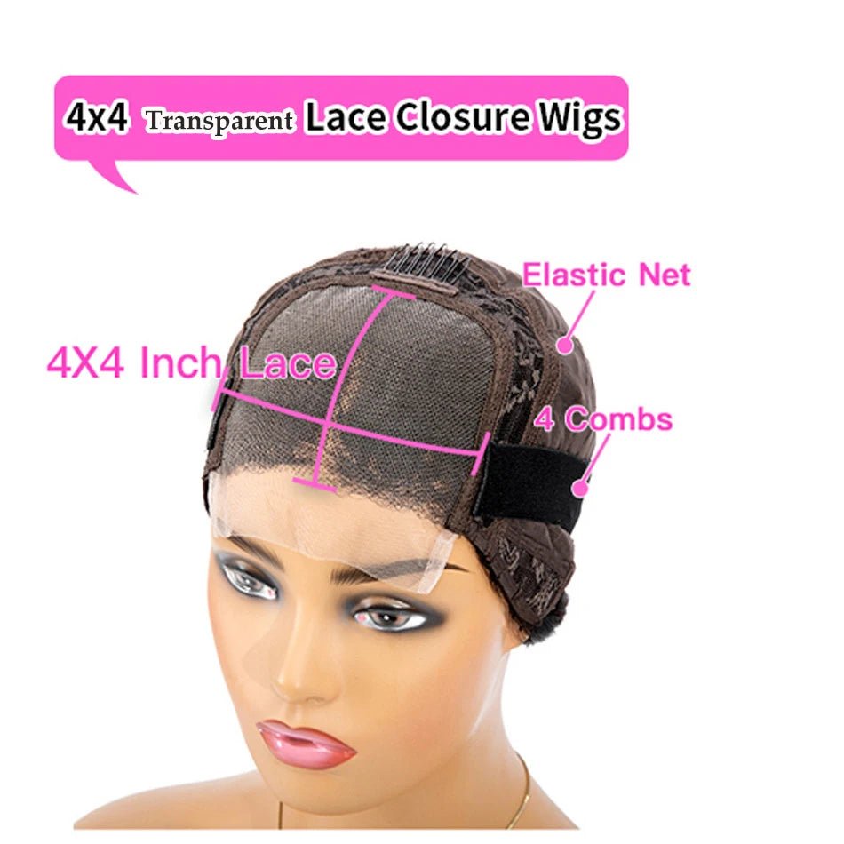 Ombre Pink Rosemary Colored Human Hair Body Wavy Glueless 13x4 Lace Front Wigs 613 Made Pre Plucked 180% Density Full Lace Wigs - MAGUSTA BEAUTY