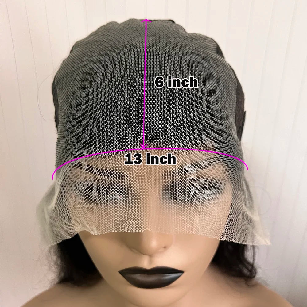 Ombre Pink Rosemary Colored Human Hair Body Wavy Glueless 13x4 Lace Front Wigs 613 Made Pre Plucked 180% Density Full Lace Wigs - MAGUSTA BEAUTY